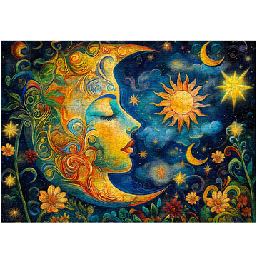 Moon Starry Night Jigsaw Puzzle 1000 pièces